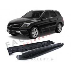 Bočne stopnice črne Mercedes ML W166 11-15
