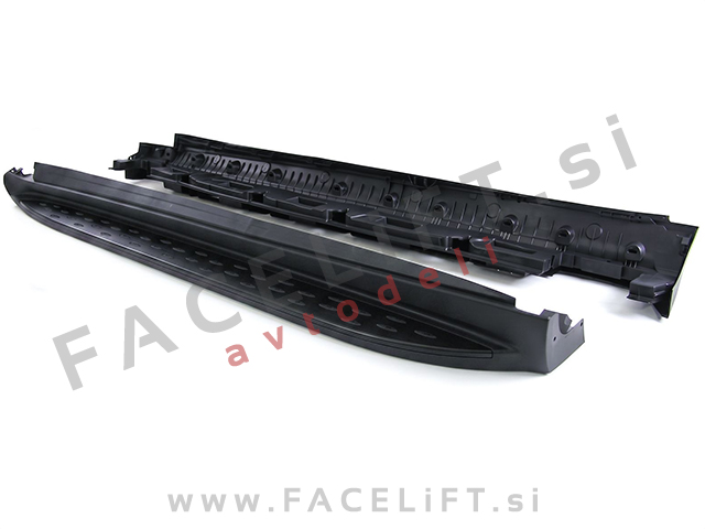 Bočne stopnice črne Mercedes ML W166 11-15