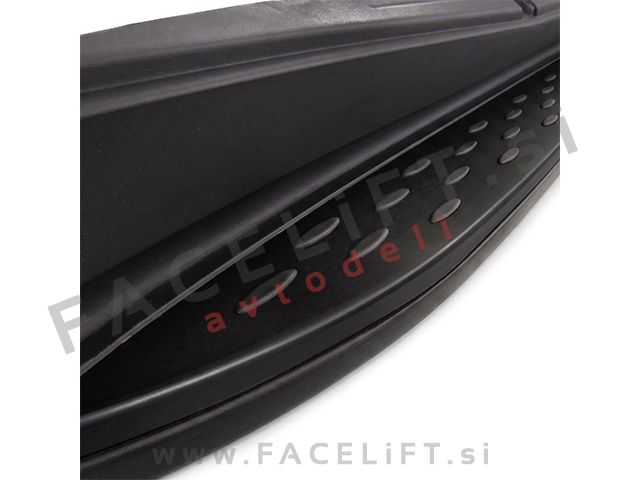Bočne stopnice črne Mercedes ML W166 11-15