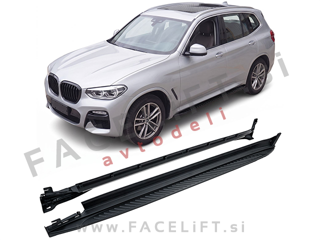 Bočne stopnice črne BMW X3 G01 17-24