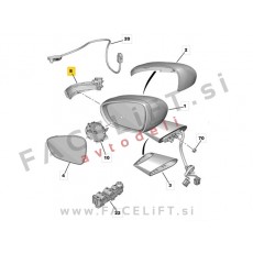 Smernik bočnega ogledala levi Citroen C4 Picasso 13-18