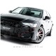 Podaljšek sprednjega odbijača V.1 črni sijaj Audi A6 S6 S line C8 18-25