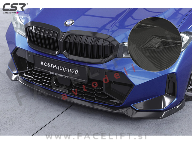 Podaljšek sprednjega odbijača karbon mat BMW 3 G20 G21 LCI M-Pack 22-
