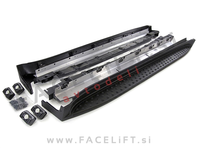 Bočne stopnice črne Mercedes GL X164 06-12