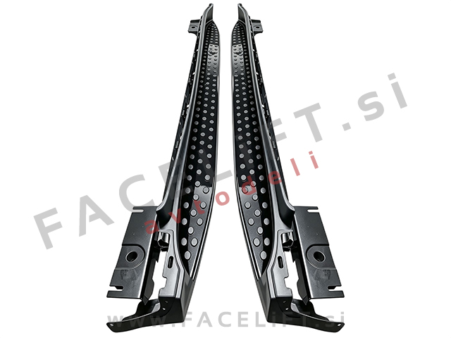 Bočne stopnice črne Mercedes GL X164 06-12