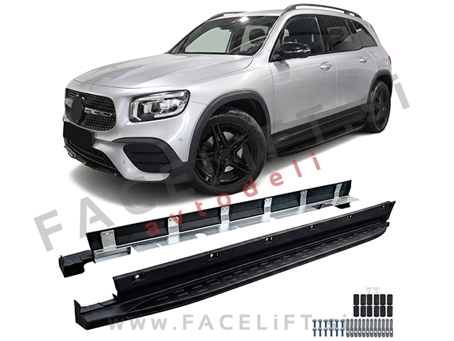 Bočne stopnice črne Mercedes GLB X247 19-26