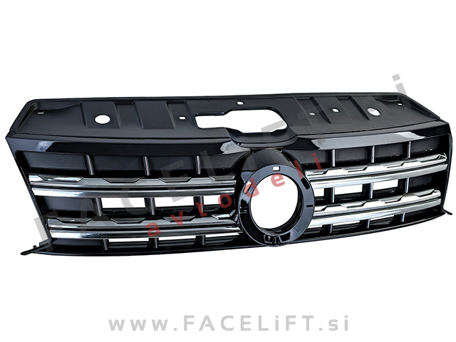 Maska črna z kromiranimi letvami VW Amarok 10-23
