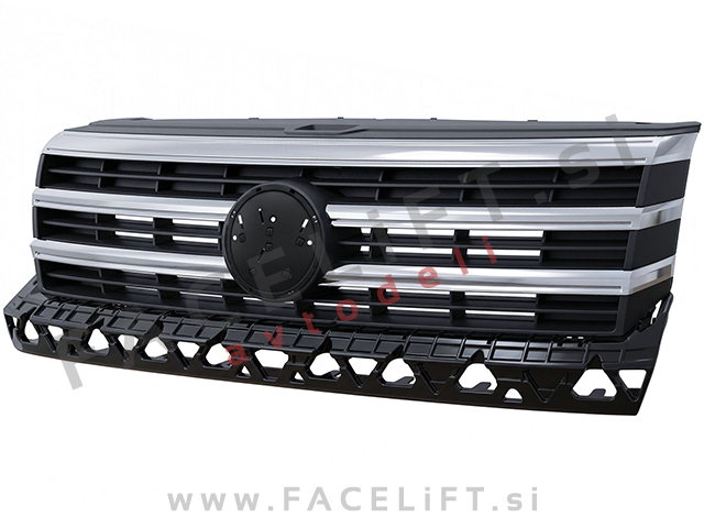 Maska črna z kromiranimi letvami VW Crafter 17-