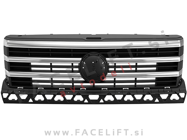 Maska črna z kromiranimi letvami VW Crafter 17-