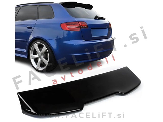 Strešni spojler črni sijaj Audi A3 Sportback 8PA 05-12