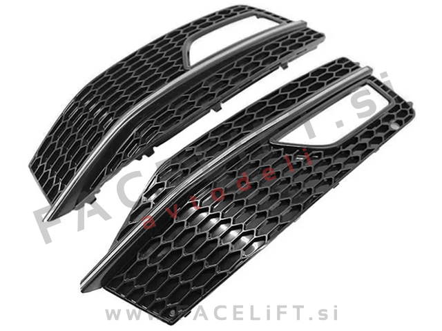 Mreže sprednjega odbijača RS izgled Audi A4 B8 8K S line 11-15