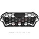 Maska črna kromirana sijaj Audi A4 B9 19-24