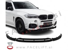 Podaljšek sprednjega odbijača črni sijaj BMW X5 F15 M-Pack 13-19