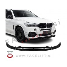Podaljšek sprednjega odbijača črni sijaj BMW X5 F15 M-Pack 13-19