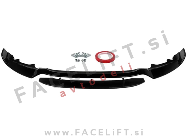 Podaljšek sprednjega odbijača črni sijaj BMW X5 F15 M-Pack 13-19