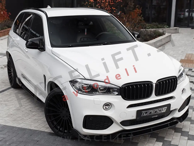 Podaljšek sprednjega odbijača črni sijaj BMW X5 F15 M-Pack 13-19