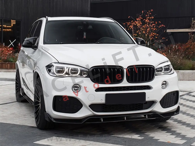 Podaljšek sprednjega odbijača črni sijaj BMW X5 F15 M-Pack 13-19