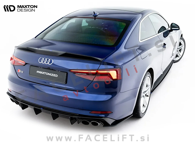 Spojler za prtljažnik črni sijaj Audi A5 S5 Coupe 17-24