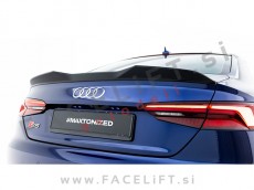 Spojler za prtljažnik črni sijaj Audi A5 S5 Coupe 17-24