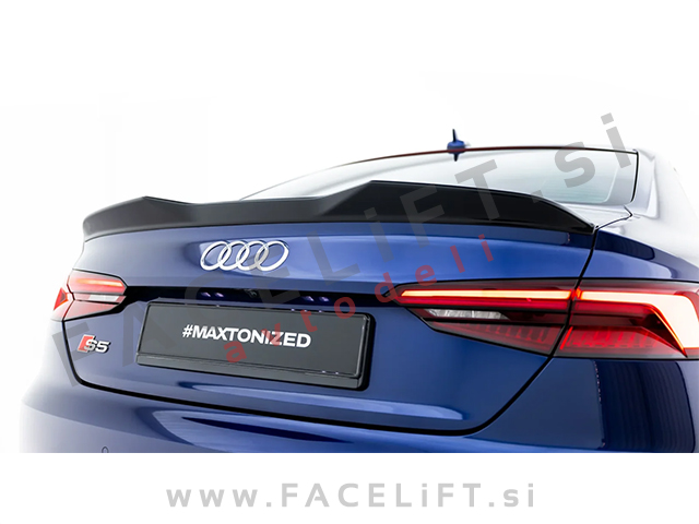 Spojler za prtljažnik črni sijaj Audi A5 S5 Coupe 17-24