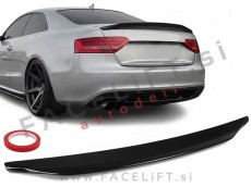 Spojler za prtljažnik črni sijaj Audi A5 Coupe 07-16