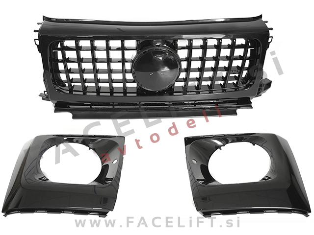 Maska črna sijaj Mercedes G W463 18-24