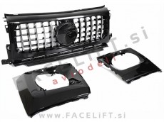 Maska črna kromirana sijaj Mercedes G W463 18-24 Maska črna kromirana sijaj Mercedes G W463 18-24