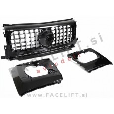 Maska črna kromirana sijaj Mercedes G W463 18-24 Maska črna kromirana sijaj Mercedes G W463 18-24