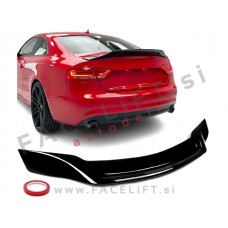 Spojler za prtljažnik črni sijaj Audi A5 Coupe 07-16 Spojler za prtljažnik črni sijaj Audi A5 Coupe 07-16