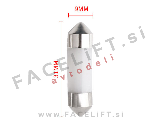 LED žarnica C5W 1x COB 12V 31mm