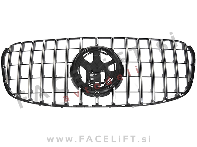 Maska črna kromirana sijaj Mercedes GLS X167 23-26