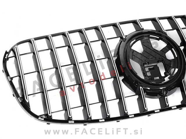 Maska črna kromirana sijaj Mercedes GLS X167 23-26
