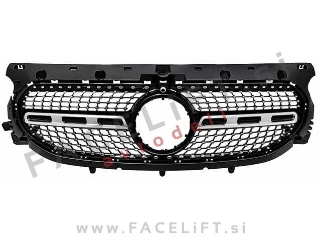 Maska Diamond Black Mercedes GLA H247 20-23