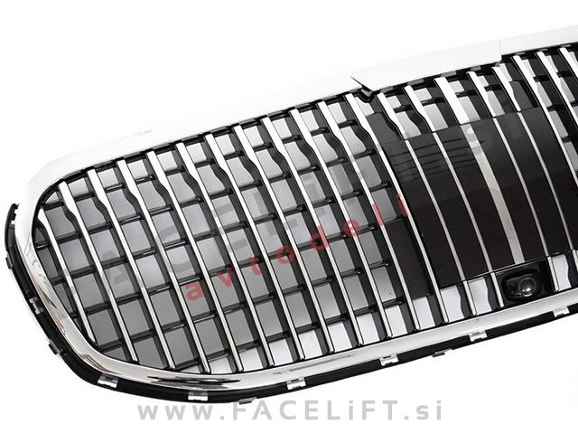 Maska črna kromirana sijaj Mercedes GLS X167 19-23