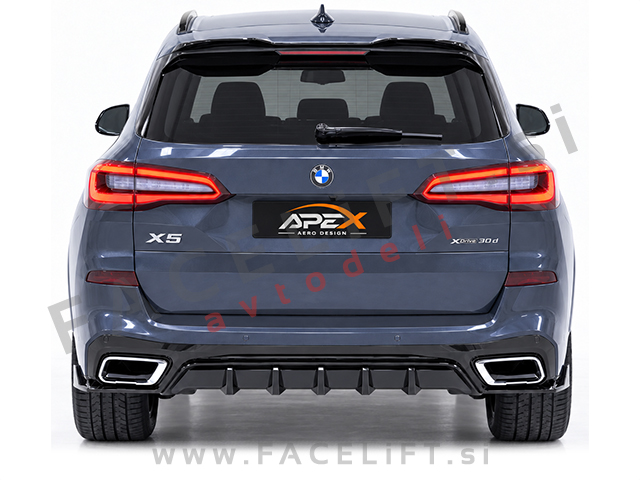 Strešni spojler črni sijaj BMW X5 G05 M-Pack 18-26