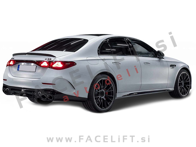 Difuzor z nastavki za izpuh črni Mercedes E S214 W214 AMG Line 23-