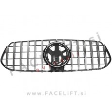 Maska črna kromirana sijaj Mercedes GLE C167 V167 AMG Line 23-26