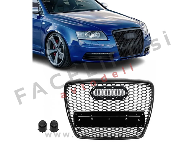 Maska RS izgled črna sijaj Audi A6 C6 4F 04-08