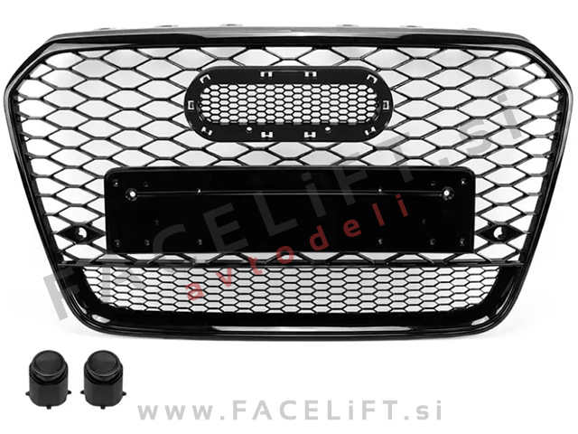 Maska RS izgled črna sijaj Audi A6 C7 4G 11-14