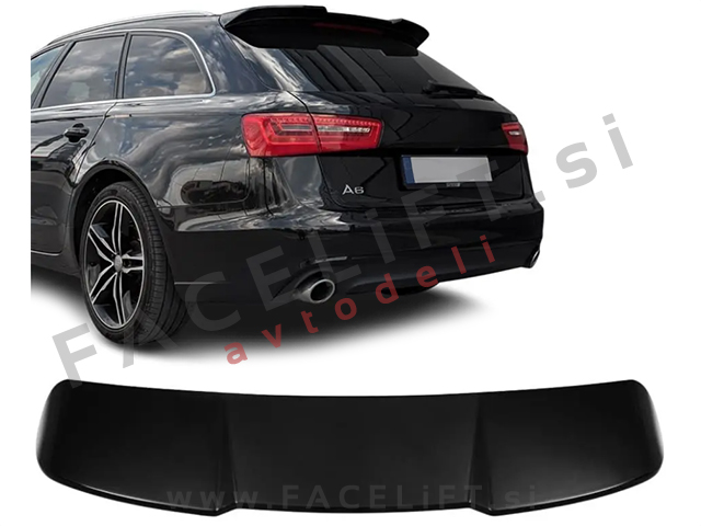Strešni spojler RS izgled črni sijaj Audi A6 C7 4G Karavan 11-18