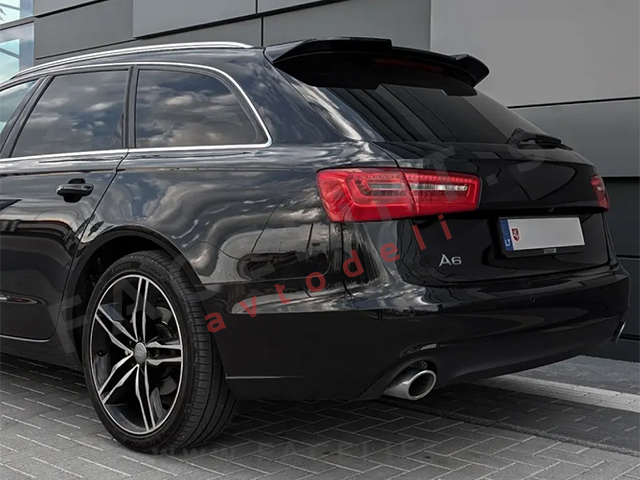 Strešni spojler RS izgled črni sijaj Audi A6 C7 4G Karavan 11-18