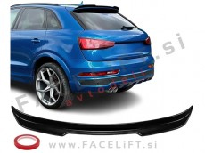 Strešni spojler RS izgled črni sijaj Audi Q3 8U 11-18