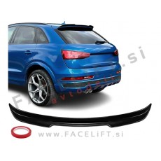 Strešni spojler RS izgled črni sijaj Audi Q3 8U 11-18