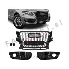 Maska in mreže odbijača RS izgled črna sijaj Audi Q5 8R 08-12