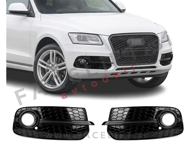 Mreže sprednjega odbijača črne sijaj RS izgled Audi Q5 8R 12-17