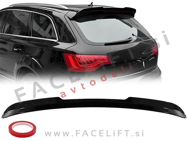 Strešni spojler črni sijaj Audi Q7 4L 05-15 Strešni spojler črni sijaj Audi Q7 4L 05-15