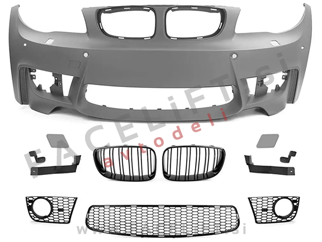 Sprednji odbijač M1 izgled PDC SRA BMW 1 E81 E82 E87 E88 04-13
