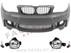 Sprednji odbijač M1 izgled PDC SRA BMW 1 E81 E82 E87 E88 04-13