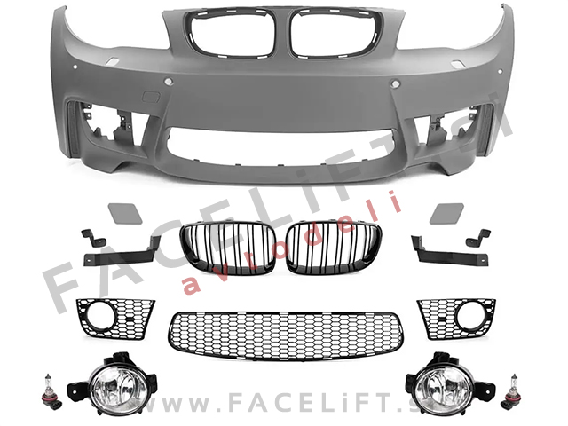 Sprednji odbijač M1 izgled PDC SRA BMW 1 E81 E82 E87 E88 04-13