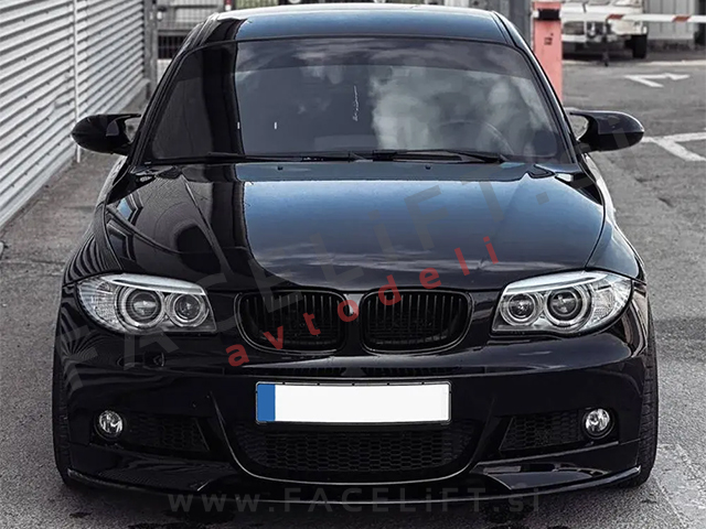 Podaljšek sprednjega odbijača črni sijaj BMW 1 E82 E88 M-Sport 07-13 Podaljšek sprednjega odbijača črni sijaj BMW 1 E82 E88 M-Sport 07-13